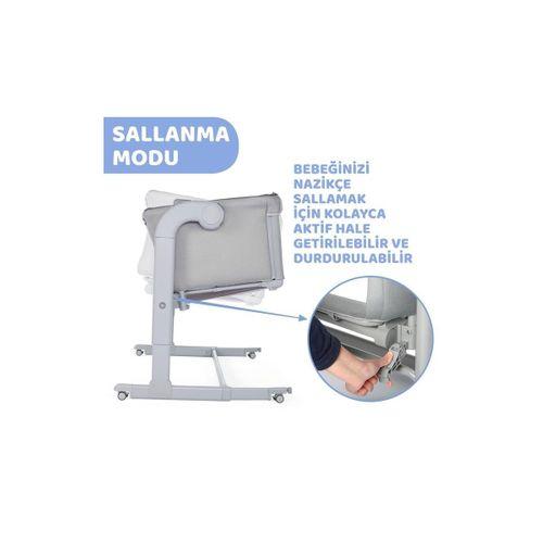 Chicco Next2Me Magic Anne Yanı Beşik Cool Grey