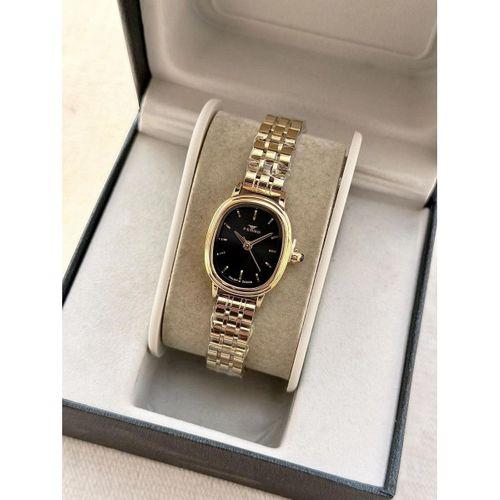 Ferro FM88091A-B2 Quartz Çelik Altın Rengi Siyah Kadran 22 mm Kadın Kol Saati