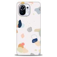 Xiaomi Mi 11 Kılıf HD Baskılı Kılıf - Benekler ve Renkler + Tam Ekran Koruyucu