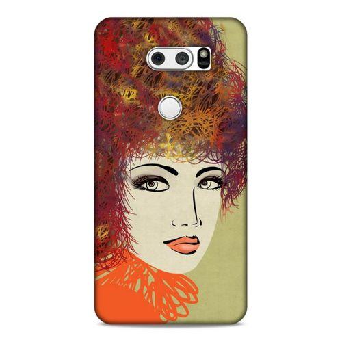 Lopard LG K50S Uyumlu Kılıf Sürreal Yüzler ♀ (32) Soft Silikon Kılıf Desenli