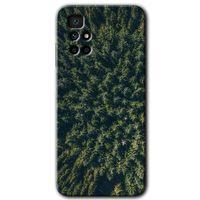 Xiaomi Redmi 10 Kılıf HD Desen Baskılı Arka Kapak + Temperli Cam - Çam Ağacı Ormanı