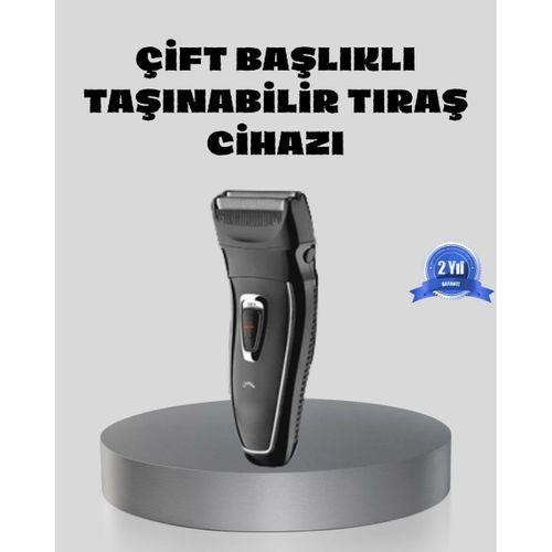 Erkek Tıraş Makinesi Kablosuz Kuru Tıraş Folyo Başlık Yıkanabilir Gövde