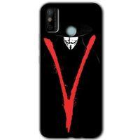 Potkal Hediye Fabrikası Tecno Spark 6 Go Kılıf HD Desen Baskılı Arka Kapak - V for