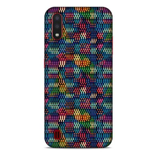 Geometrix 07 Samsung Galaxy A01 Kılıf Silikon Kapak