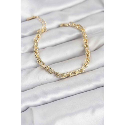 Gold Renk Tifani Model Pirinç Kadın Bileklik