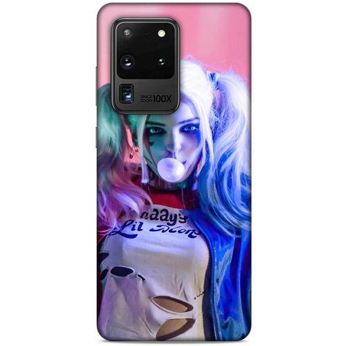 Samsung Galaxy S20 Ultra Uyumlu Kılıf Harley Quinn (10) Full Koruma Kılıfı Pembe