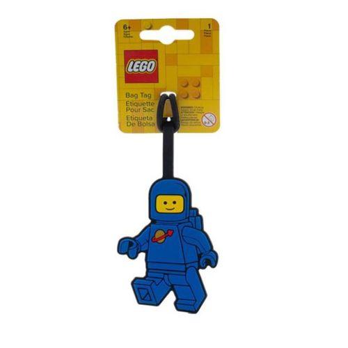 Lego Spaceman Silicone Bag Tag - Blue 53482