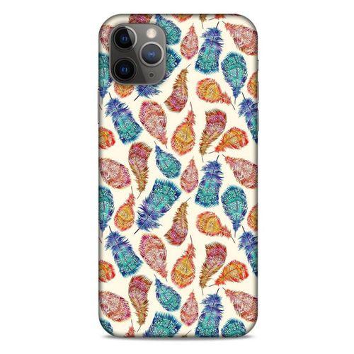 Apple Iphone 11 Pro Max Kılıf Desenli Özel Seri Tüyler (36) Glitter Kılıf