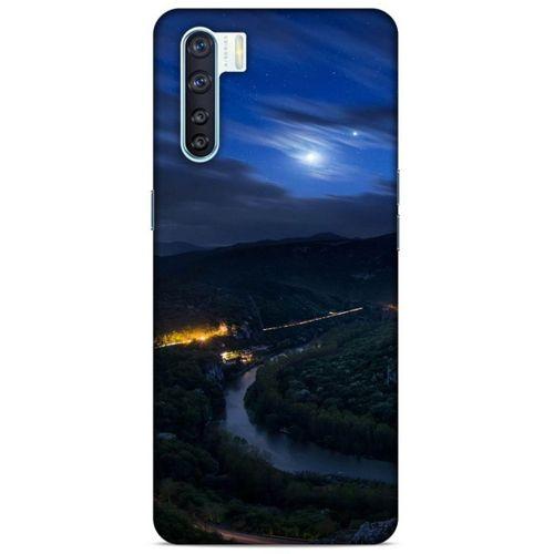 Lopard Oppo A91 Uyumlu Kılıf Gece'S (50) Shockproof Kılıf Şehir Işıkları
