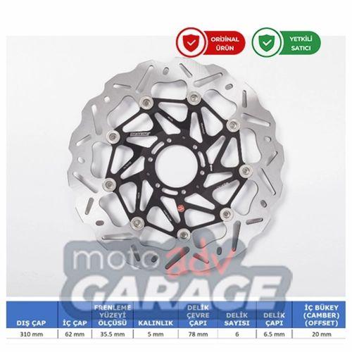 Braking Honda Crf 1100 L Africa Twin için Ön Fren Diski Sol WK140L