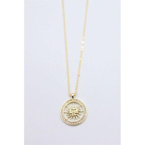 Güneş Kolye - Altın