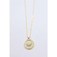 Güneş Kolye - Altın