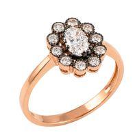 14 Ayar Altın Çiçek Yüzük HSM10110