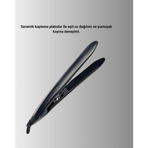Profesyonel 2025 Saç Düzleştirici Isı Ayarlı Titanyum Seramik Plakalı A Kalite Orijinal