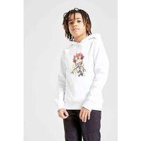 Anime One Piece Baskılı Unisex Çocuk Kapüşonlu Beyaz Sweatshirt