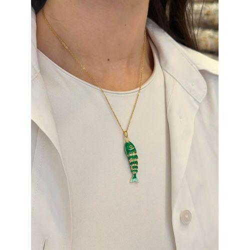 Balık Kolye - Yeşil
