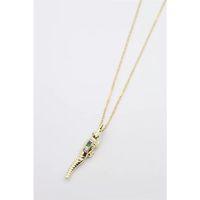 Timsah Kolye - Altın