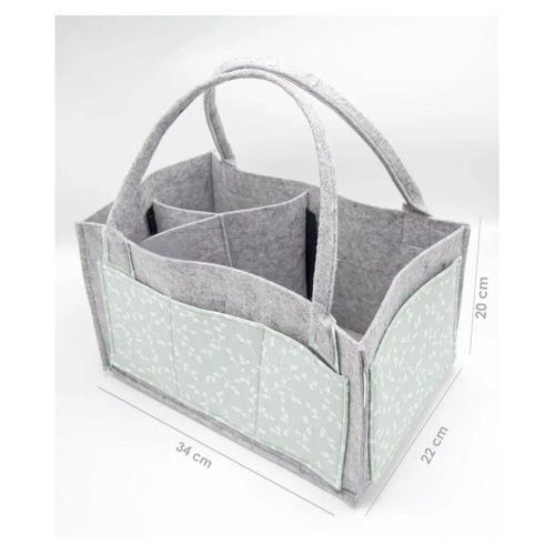 Babyjem BabyJem Keçe Anne Bebek Bakım Çantası 772 Yeşil Çiçek