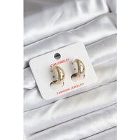 14K Gold Renk Kaplama CM Kadın Küpe