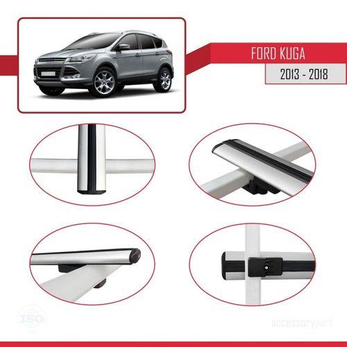 Ford Kuga 2013-2018 Arası ile uyumlu Basic Model Ara Atkı Tavan Barı GRİ 3 ADET