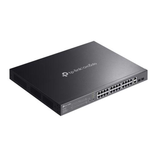 OMADA ES228GMP, 28 Port Gigabit, 24 Port Poe+,  2 Port Gigabit SFP, 384W, Yönetilebilir, Metal Kasa Rackmount Switch
