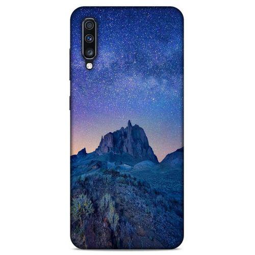 Lopard Samsung Galaxy A70s Uyumlu Kılıf Gece'S (40) Fit Silikon Kılıf Mavi Gece
