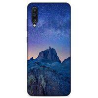Lopard Samsung Galaxy A70s Uyumlu Kılıf Gece'S (40) Fit Silikon Kılıf Mavi Gece