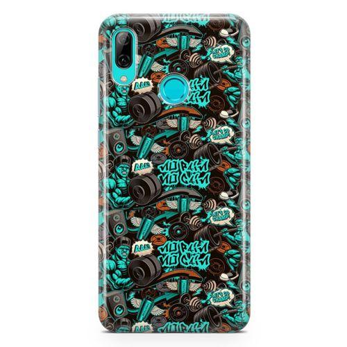 Huawei P Smart 2019 Kılıf Protein Tozu Arka Kapak Koruma Desenli Full Koruyucu