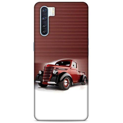 Lopard Oppo A91 Uyumlu Kılıf PickUpX (47) Crystal Flex Kılıf Metalik Kırmızı