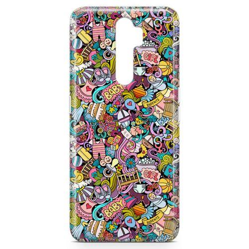 Oppo A5 2020 Kılıf Kız Bebek Giyim Doodle Arka Kapak Koruma Desenli Full Koruyucu