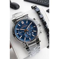 Slazenger Çelik Kordon İç Fonksiyonları Aktif 10 Atm+Bileklik Hediyeli Erkek Kol Saati VS.BLKT.0893