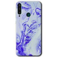 MRCİLETİSİM Huawei Y6P Kılıf Baskılı Kapak - Cranny Liquid Wall +Tam Ekran Koruyucu