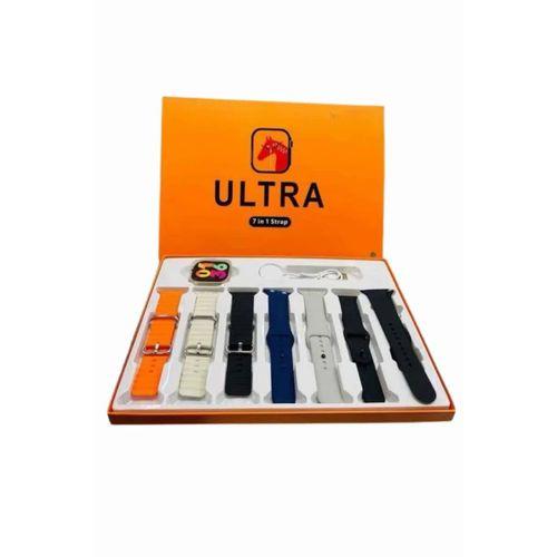 7 Kordonlu Akıllı Saat Plastik Kordon Hasır Kordon Çelik Kordon