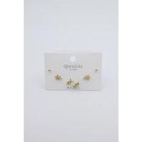 Çoklu Set Küpe - Altın