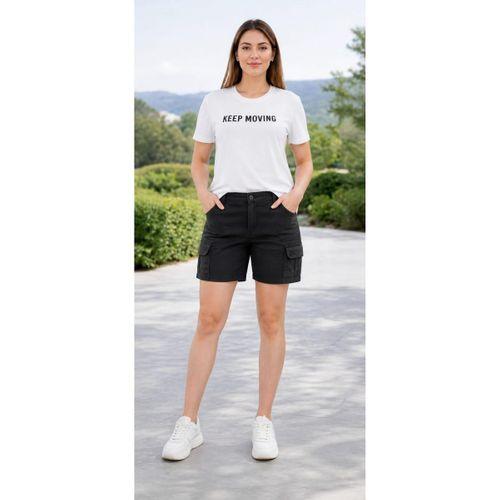 Baskılı Bisiklet Yaka Pamuklu T-shirt