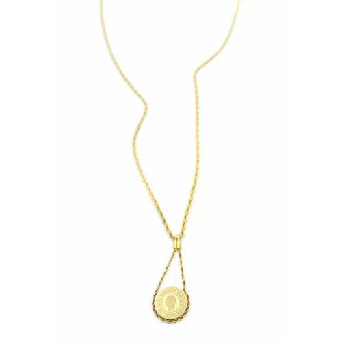 Burgu Zincir Çeyrek Kolye - Altın