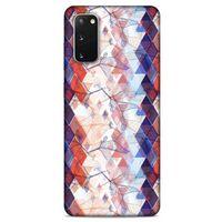 Samsung Galaxy S20 Kılıf Pastel Renkler (3) Kapak Kırmızı Lacivert