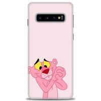 Samsung Galaxy S10 Kılıf HD Baskılı Kılıf - Pembe Panter + Tam Ekran Koruyucu