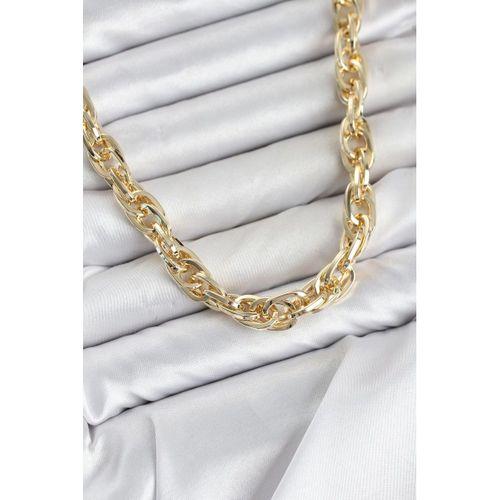 CM Kalın Burgu Model Gold Renk 60 cm Kadın Kolye