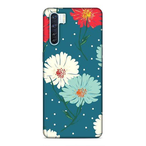 Oppo A91 Kılıf Karli Cicekler Arka Kapak Silikon Koruma Full Koruyucu