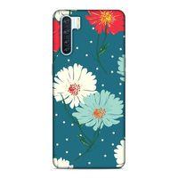 Oppo A91 Kılıf Karli Cicekler Arka Kapak Silikon Koruma Full Koruyucu