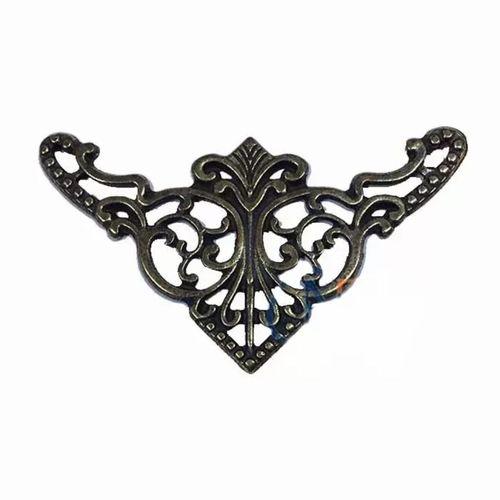 Dekoratif Köşe Süsü, Köşelik - Büyük, 31x55mm, Antik, 100 Adet