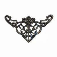 Dekoratif Köşe Süsü, Köşelik - Büyük, 31x55mm, Antik, 100 Adet