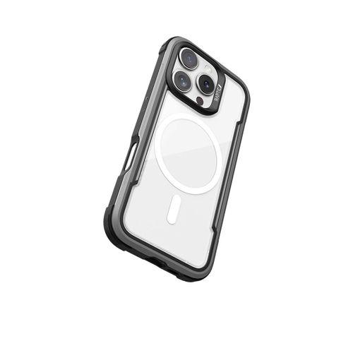 Apple iPhone 16 Pro Kılıf M-safe Şarj Özellikli Airbagli Raptic Shield Serisi Şeffaf Arka Yüzey Kapak