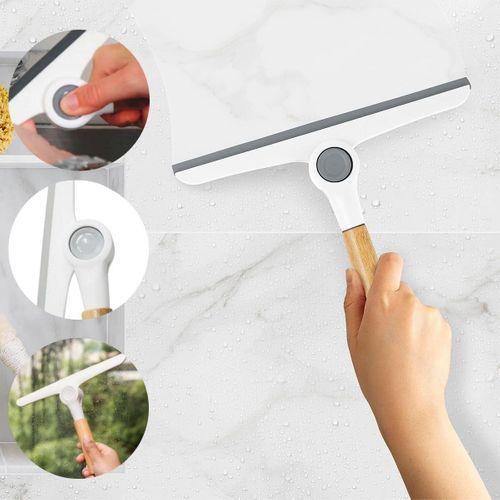 Oynar Başlı Cam Silme Aparatı Ahşap Sap 16.5 cm Uç 24 cm