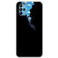 MRCİLETİSİM General Mobile GM 21 Pro Kılıf HD Desen Baskılı Arka Kapak + Temperli Cam - Derinlere Yolculuk