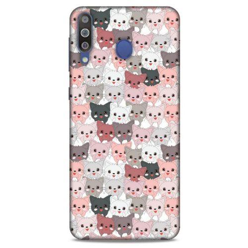 Lopard Samsung Galaxy M30 Uyumlu Kılıf Kediler (31) TPU Kılıf Minikler