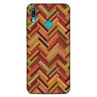 Lopard Huawei Y7 2019 Uyumlu Kılıf Wood'X (40) Fit Silikon Kılıf Desenli
