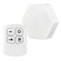 Powermaster MX-359 Tekli Altıgen Kumandalı Pilli Dokunmatik Tezgah Altı - Duvar Led Aydınlatma