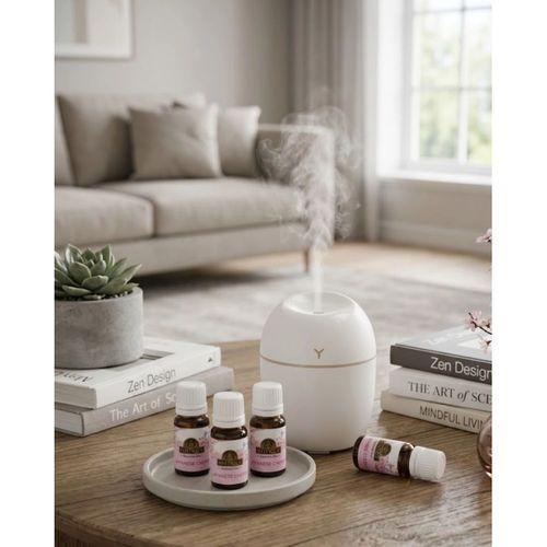 Usb Mini Nemlendirici Aromaterapi Difüzörü Led Işıklı 5 Esanslı